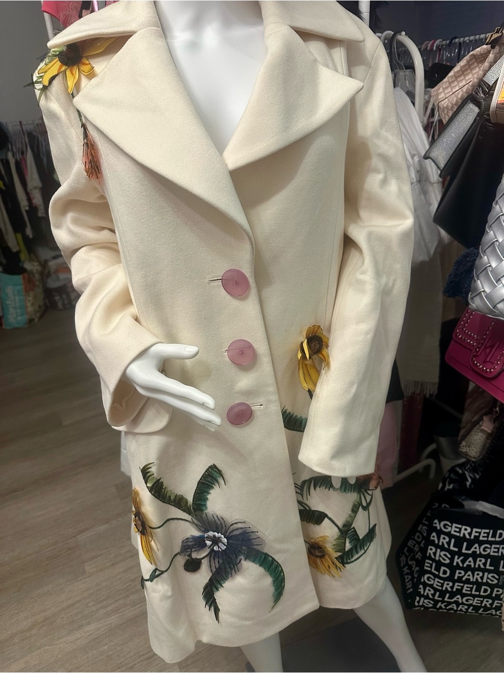 Carolina Herrera wool coat US 8